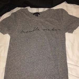 forever 21 trouble maker graphic tee